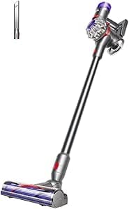 Dyson V8 Origin cordless vacuum cleaner in silver and nickel finish