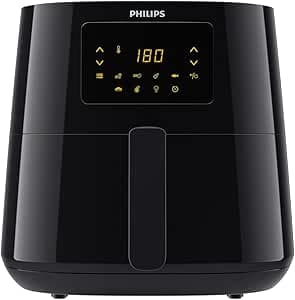 Philips 3000 Series XL airfryer in black with digital display
