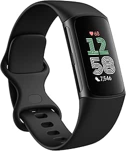 Fitbit Charge 6 fitness tracker on wrist during outdoor run