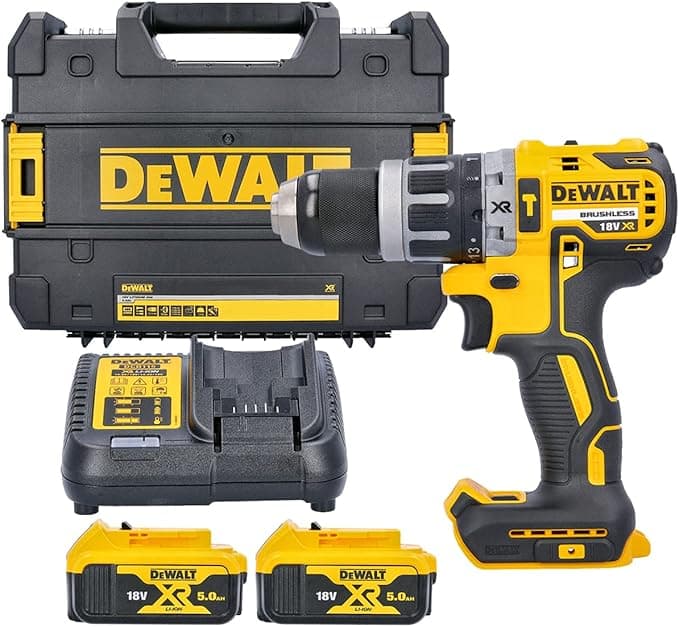 DeWalt DCD796 brushless combi drill in yellow and black