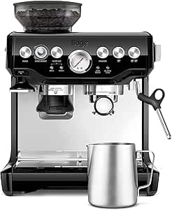 Sage Barista Express Impress pulling a double espresso shot