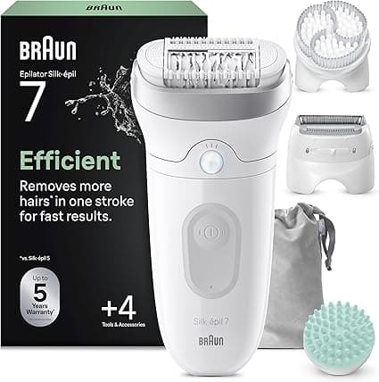 Braun Silk-epil 7 SkinSpa epilator kit with attachments