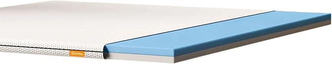 Emma Original reversible mattress topper in white, roll-packed