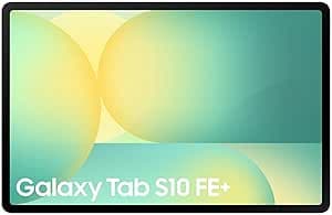 Samsung Galaxy Tab S10 FE+ silver tablet with S Pen alongside