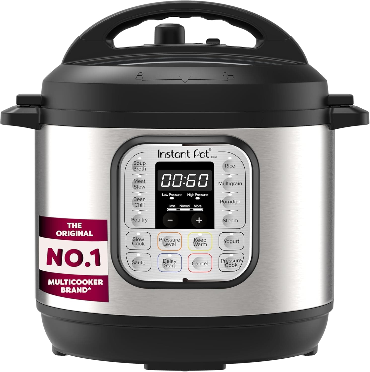 Instant Pot Duo 7-in-1 5.7L electric multi-cooker on kitchen counter