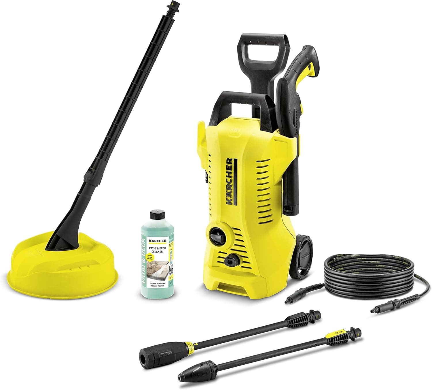 Kärcher K2 Full Control pressure washer cleaning patio slabs
